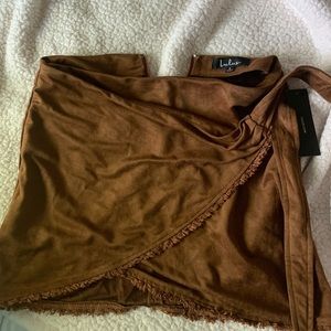 Lulus Front Tie Wrap Skirt